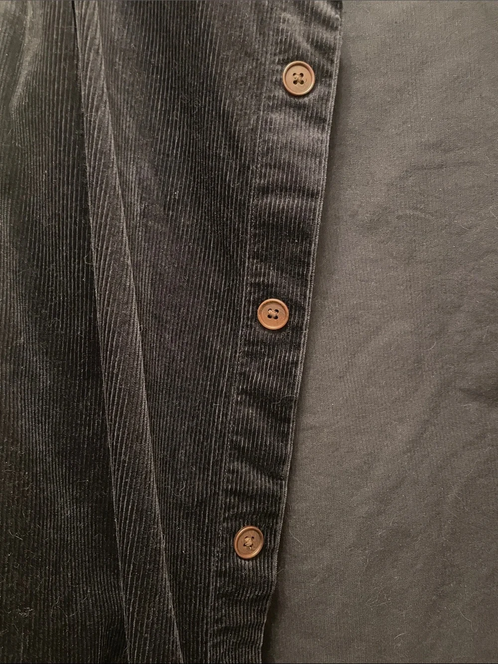 H&M Men's Black Corduroy Shirt Jacket new with tags nwt size L